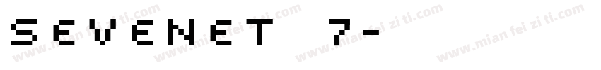 Sevenet 7字体转换